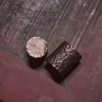 美帮汇实心紫铜盖置铜契手工手打锤目纹人文茶道盖托壶盖架壶盖托盖子架