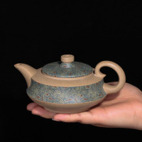 美帮汇紫砂壶曲壶原矿段泥绞泥全手工镇学11孔茶壶泡茶壶