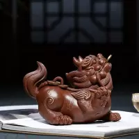 美帮汇精品紫砂貔貅茶宠塑全手工原矿泥料茶具配件收藏可养茶席摆件