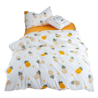 美帮汇床单三件套少女 风全棉大学生90cm宿舍被罩1.2被子六件套