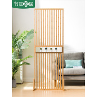 汐岩屏风客厅装饰入户家用移动实木隔断现代简约新中式屏风隔断竹