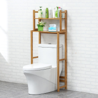 美帮汇楠竹马桶洗衣机收纳架卫生间浴室置物架落地洗手间厕所脸盆架