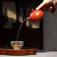 美帮汇朱泥祥瑞西施壶手工茶具貔貅朱泥壶家用泡茶壶紫砂壶