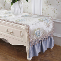 美帮汇欧式电视柜罩台布盖巾电视柜桌布垫台布艺电视机柜防尘罩套鞋柜罩