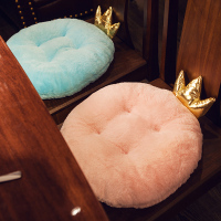 美帮汇圆形办公室飘窗沙发垫凳子椅子坐垫椅垫四季通用榻榻米飘窗