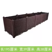 美帮汇特厚加深种植箱长方形阳台种菜盆室外楼顶种花花盆塑料花新料
