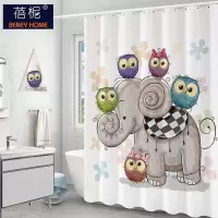 美帮汇北欧浴室浴帘水布加厚霉卫生间帘子洗澡间窗帘淋浴房隔断挂帘