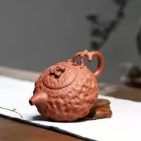 美帮汇原矿降坡泥灵芝供春壶功夫茶壶全手工茶壶茶具紫砂壶
