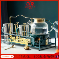 美帮汇轻奢水杯套装一套杯具家用客厅杯子玻璃水具北欧茶壶茶杯水壶整套