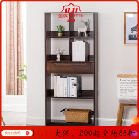 美帮汇落地书柜书架楠竹收纳架简易储物柜置物架创意儿童小书架柜子