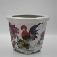 美帮汇复古风多款可选海棠异形小号花盆陶瓷花盆菖蒲盆多肉兰花仿古花盆