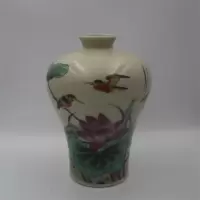 美帮汇景德镇仿古陶瓷器同治粉彩家和万事兴梅瓶家居装饰中式展柜摆件