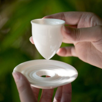 美帮汇乖乖器 玉白瓷旅行茶具套装便携包迷你简约茶壶日式功夫小茶具