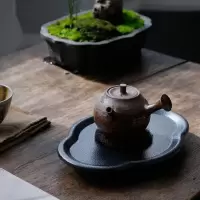 美帮汇合金茶盘功夫茶壶壶垫 壶托壶承茶台 干泡台储水淋壶