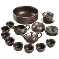 美帮汇整套原矿紫砂茶具套装家用老紫泥西施壶功夫茶杯茶壶礼品茶具