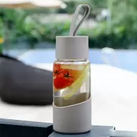 美帮汇茶杯玻璃杯女韩版学生便携简约个性水杯少女创意文艺杯子潮流