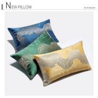 美帮汇轻奢现代客厅沙发抱枕枕套床头腰枕靠垫简约轻奢金色卧室床上靠枕