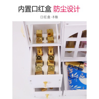 美帮汇化妆品收纳盒女桌面防尘宿舍带镜子大梳妆台护肤品置物架