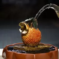 美帮汇一本万利紫砂荔枝茶宠手工塑茶道摆件仿真茶宠