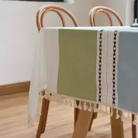 美帮汇清新桌布布艺棉麻日系书桌学生北欧餐桌布家用茶几台布方盖巾