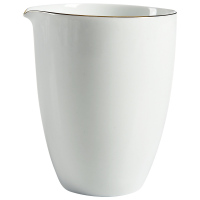 美帮汇德化白瓷公道杯功夫茶具茶海 陶瓷茶道配件分茶器恬白玉公杯