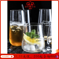 美帮汇大肚杯玻璃杯家用透明简约喝水杯北欧简约杯子果汁杯饮料杯子
