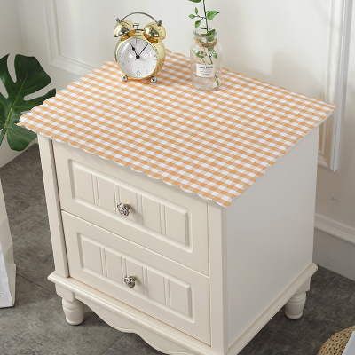 美帮汇简约现代床头柜罩盖布防水防尘电视柜桌布PVC梳妆台布长方形