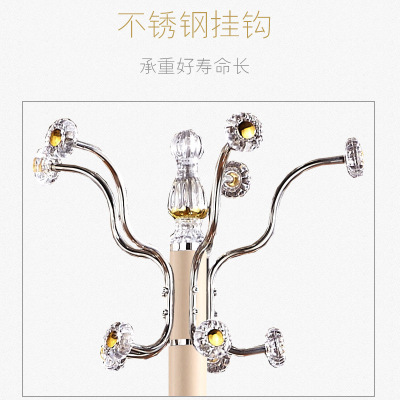 汐岩欧式单杆衣帽架家用简约现代落地式挂衣架卧室衣架不锈钢衣服架子