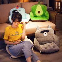 美帮汇坐垫办公室久坐减压椅子椅垫靠垫一体学生座垫地上 少女