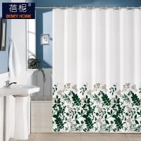 美帮汇北欧浴帘水布清新加厚霉卫生间隔断浴室帘子浴间洗澡淋浴挂帘