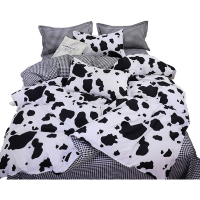 美帮汇大学宿舍床上三件套风个性黑白被套学生寝室床单铺盖套四件套