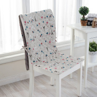 美帮汇冬季棉麻简约多色格子连体椅垫坐垫办公室电脑椅椅子坐垫