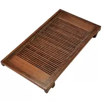 美帮汇鸡翅木实盘功夫茶具 木制储水盘抽屉式原台茶托茶海