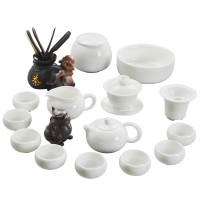 美帮汇羊脂玉瓷功夫茶具套装 家用德化白瓷茶具泡茶壶整套茶杯配件