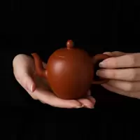 美帮汇紫砂茶壶朱泥壶潮汕功夫一人壶两杯小号小容量大敞口