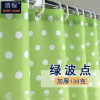 美帮汇北欧浴室清新浴帘水布加厚霉卫生间淋浴隔断挂帘浴间洗澡帘子