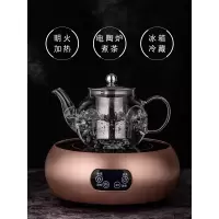 美帮汇耐热高温玻璃小号加厚泡茶壶单人烧水壶带过滤网家用功夫茶具套装