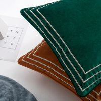 美帮汇荷兰绒色抱枕沙发靠垫床头大靠背定制腰枕抱枕套不含芯北欧