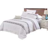 美帮汇酒店四件套全棉全棉床单欧式床上被套宾馆民宿用五星级廷风