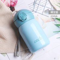 美帮汇茶杯保温杯男女学生韩版清新文艺个性简约304不锈钢儿童便携小巧小号