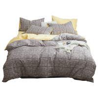 美帮汇四件套男士简约北欧全棉全棉床单大学生宿舍被套三件套欧美风