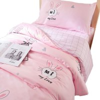 美帮汇床单三件套少女 风寝室上下铺六件套粉被子四件套单人学生宿舍