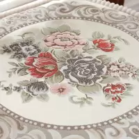 美帮汇欧式加厚提花餐椅垫可拆洗布艺椅子垫冬季座垫有绑带坐垫防滑