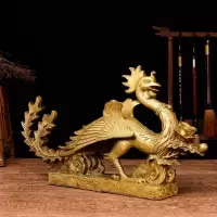 美帮汇铜凤凰摆件客厅电视柜家居装饰品工艺礼品乔迁结婚