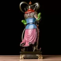 美帮汇韦陀佛像 铜韦陀伽蓝护法佛像韦驮韦陀菩萨佛教护法大号