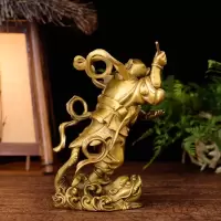 美帮汇铜魁星点斗独占ao头摆件 魁星踢斗书房家居装饰品