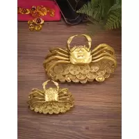 美帮汇铜螃蟹摆件八方来财铜蟹横财将客厅家居装饰品