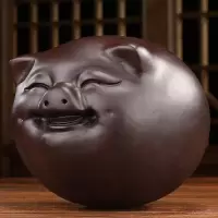美帮汇十二生肖猪摆件客厅福猪摆设酒柜装饰品办公室桌摆设