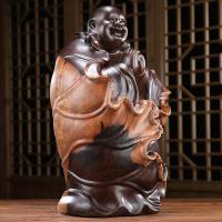 美帮汇弥勒佛摆件客厅博古架办公室吧台酒店装饰品摆设笑口佛像店铺供奉