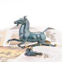 美帮汇马踏飞燕摆件 铜马到成功奔马客厅办公室装饰品商务礼品